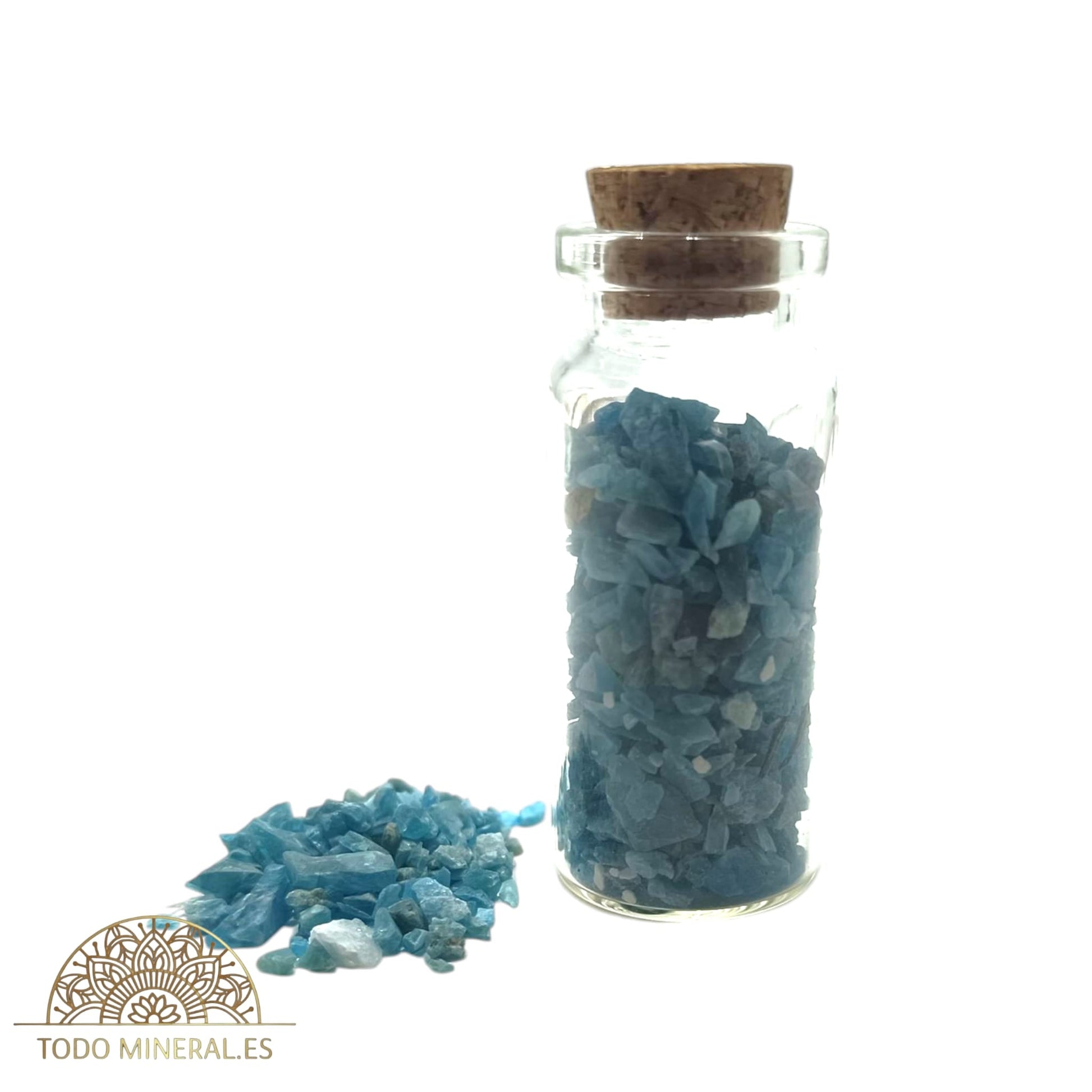 Bote Mineral 20 Gramos Piedra Chips Apatita BOTE MINERALES