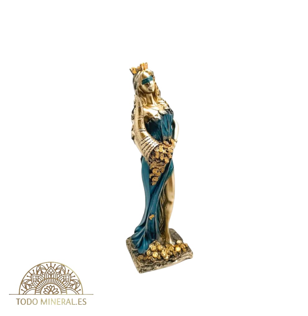 Figura Diosa De La Fortuna 21 Cms Aprox Color Dorado/Azul) 600102142-01