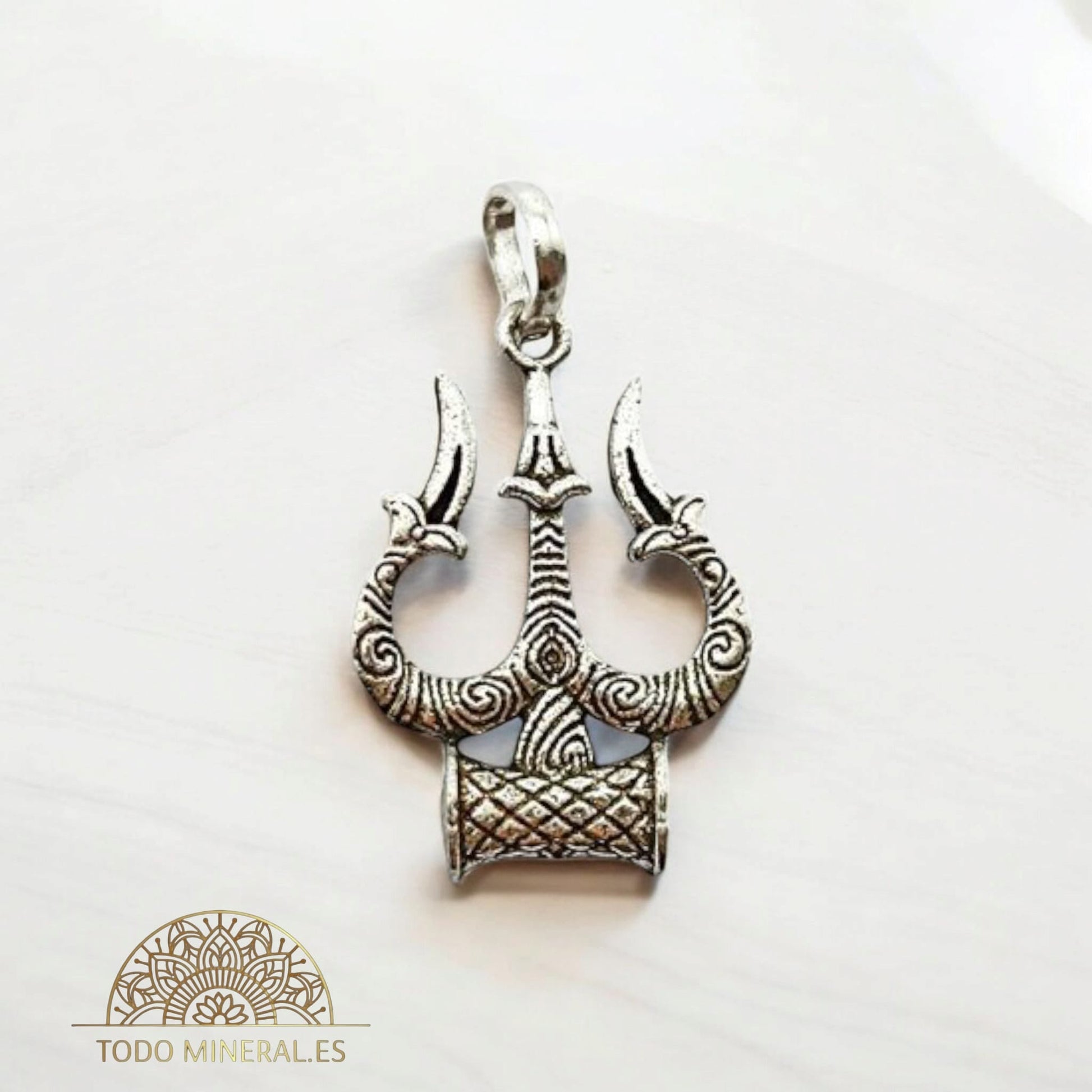 Colgante De Plata 925 Trishul 29X20 mm Aporx 600201611 TODOMINERAL