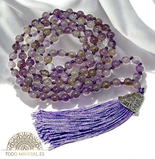 Japa Mala 108 Cuentas Amatista Bola 6mm 600101468-05 TODOMINERAL