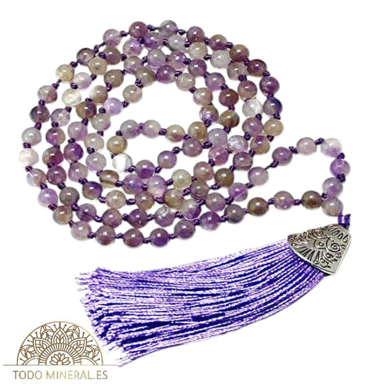 Japa Mala 108 Cuentas Amatista Bola 6mm 600101468-05 TODOMINERAL