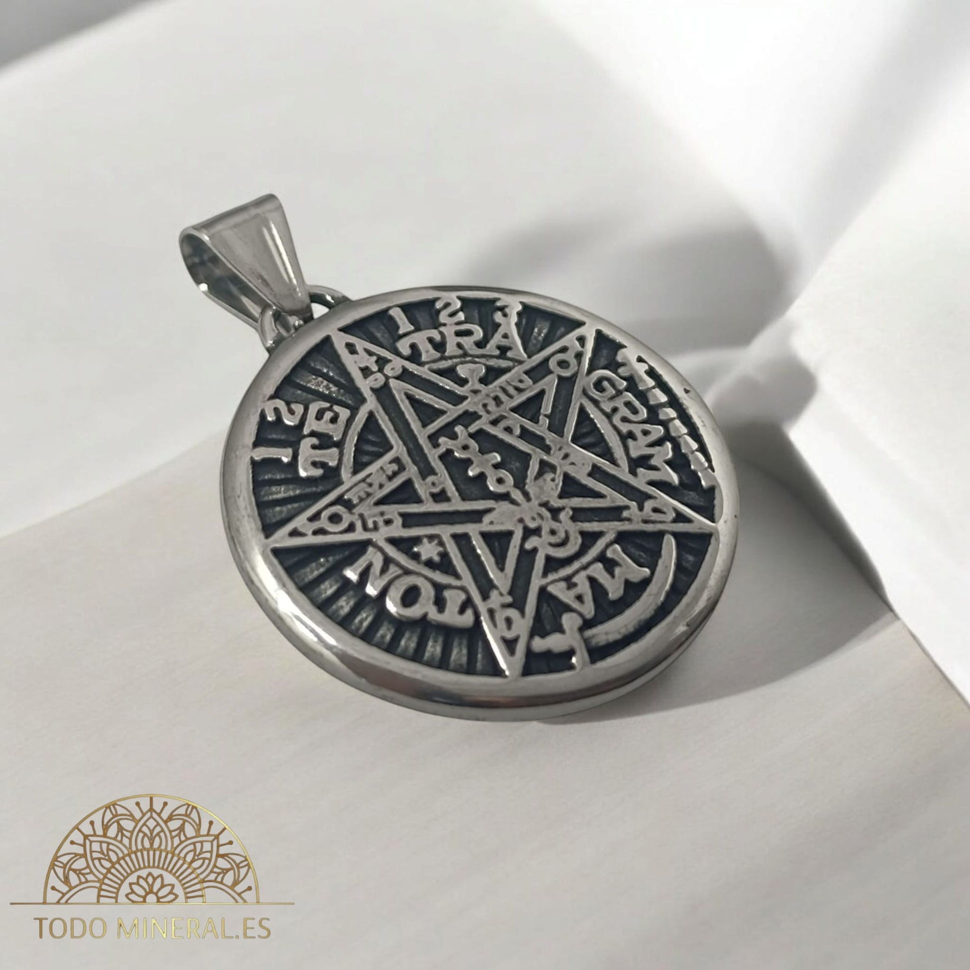 Medalla Colgante Acero Tetragramaton35 mm 600103438-16 COLGANTE ACERO