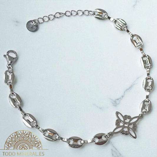 Pulsera Acero Dije Nudo De Bruja 17+3 cms Aprox 61676-03 PULSERA ACERO