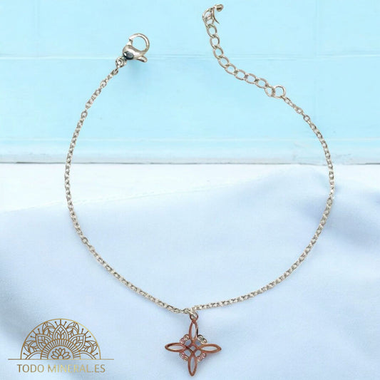 Pulsera Acero Con Dije Nudo De Bruja 61048-08 PULSERA ACERO