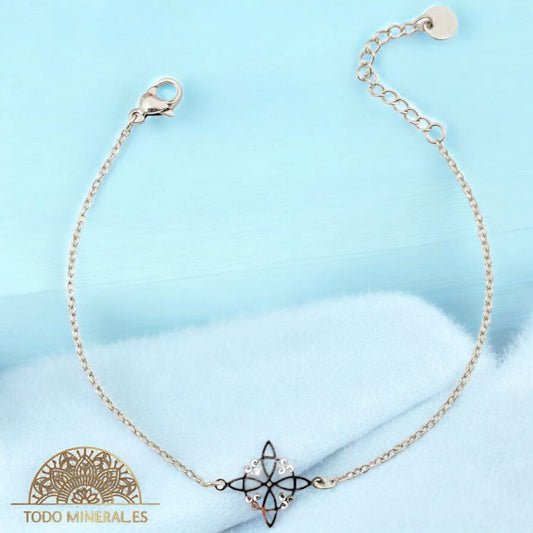Pulsera Acero Con Dije Nudo De Bruja 61048-03 PULSERA ACERO