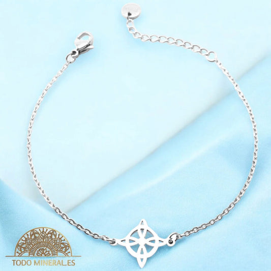 Pulsera Acero Con Dije Nudo De Bruja 61048-01 PULSERA ACERO