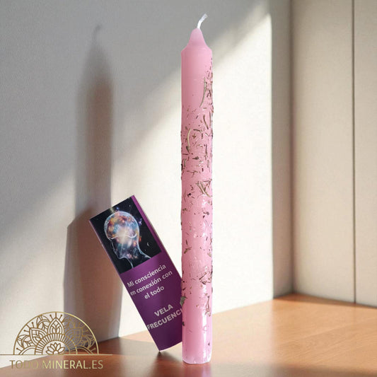 Vela Ritualizada Vela Frecuencial 20 Cms TODOMINERAL