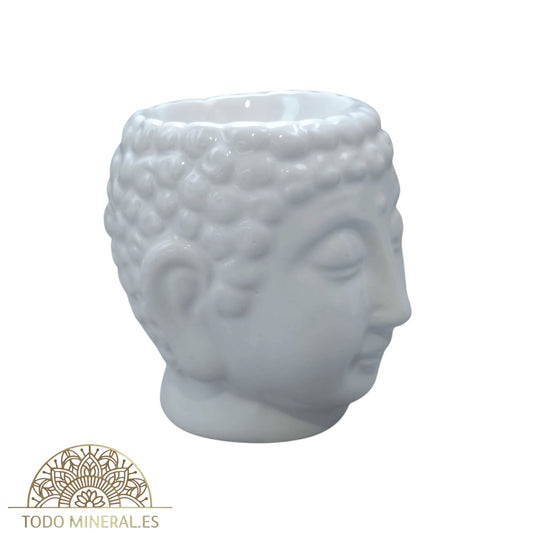 Quemador Aceite Esenciales Cabeza Buda En Ceramica PORTA INCIENSOS