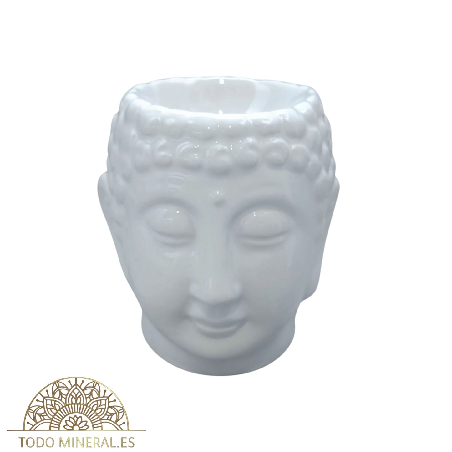 Quemador Aceite Esenciales Cabeza Buda En Ceramica PORTA INCIENSOS