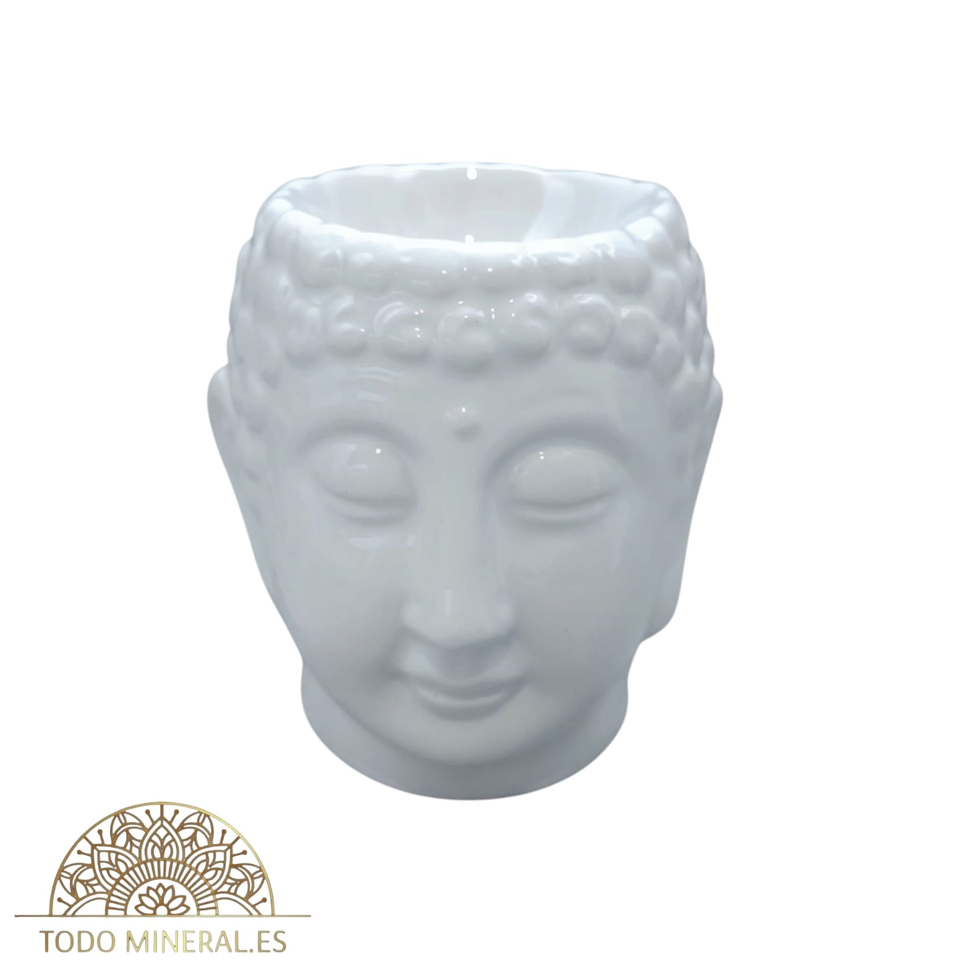 Quemador Aceite Esenciales Cabeza Buda En Ceramica PORTA INCIENSOS