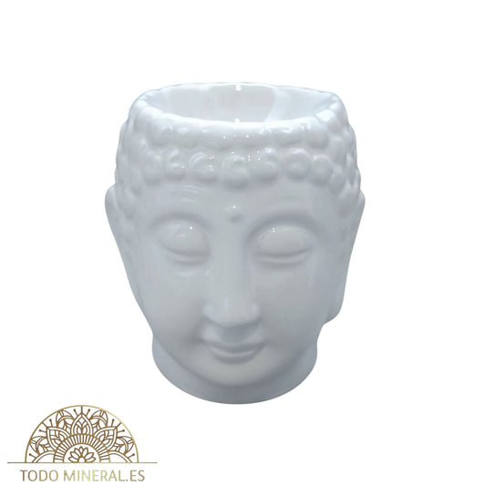 Quemador Aceite Esenciales Cabeza Buda En Ceramica PORTA INCIENSOS
