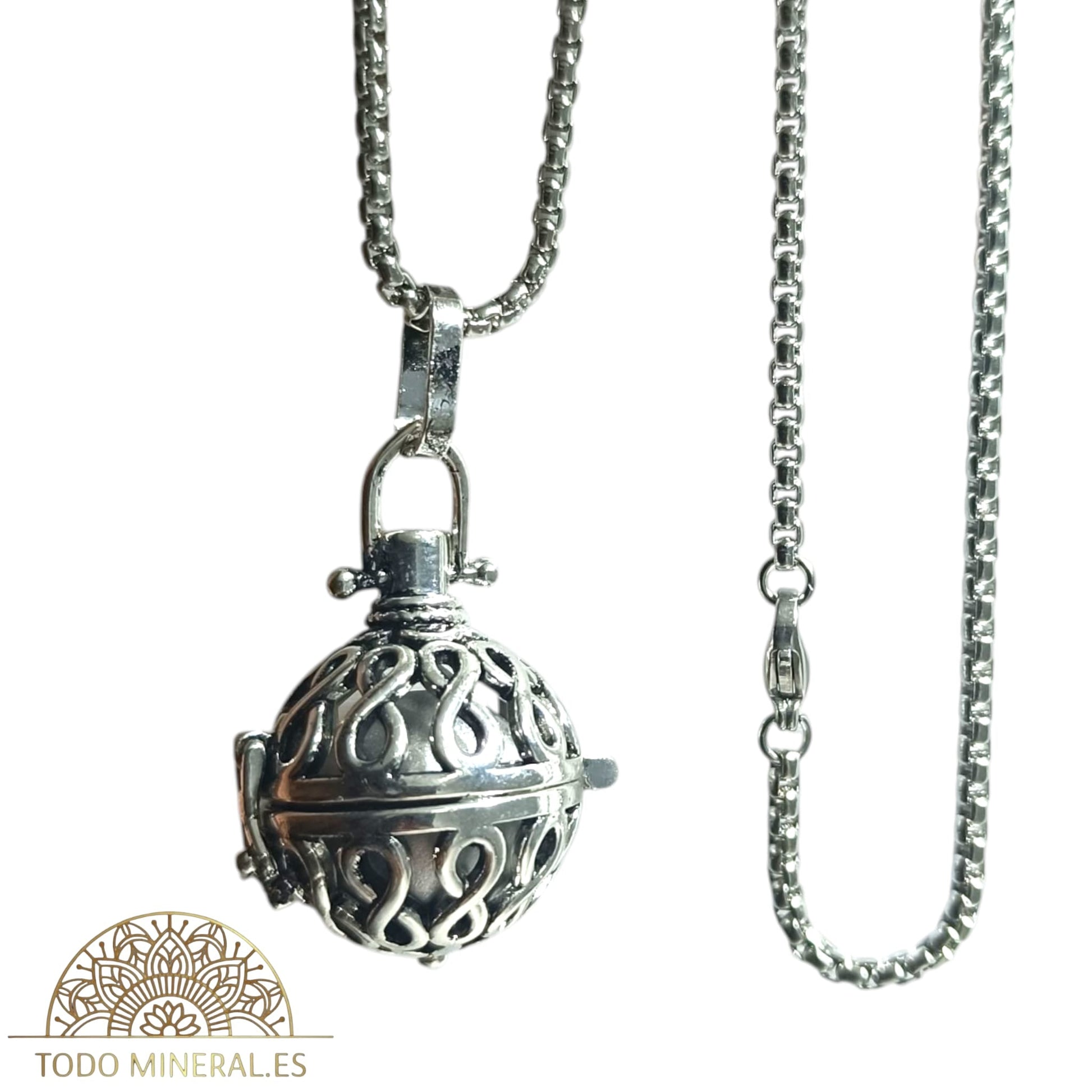 Llamador De Ángel Metal Con Cadena Acero 70 Cms 60928-02 LLAMADORES DE ANGELES