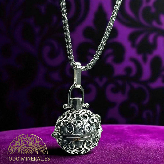 Llamador De Ángel Metal Con Cadena Acero 70 Cms 60928-26 LLAMADORES DE ANGELES