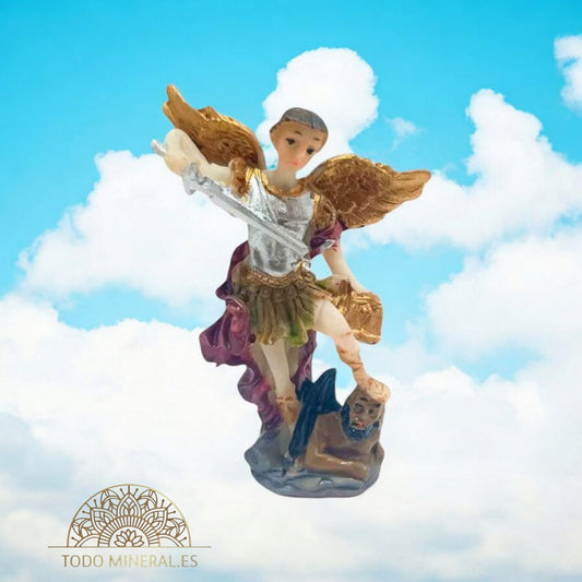 Figura Arcángel San Miguel En Resina 8,5 Cms 600102922 TODOMINERAL