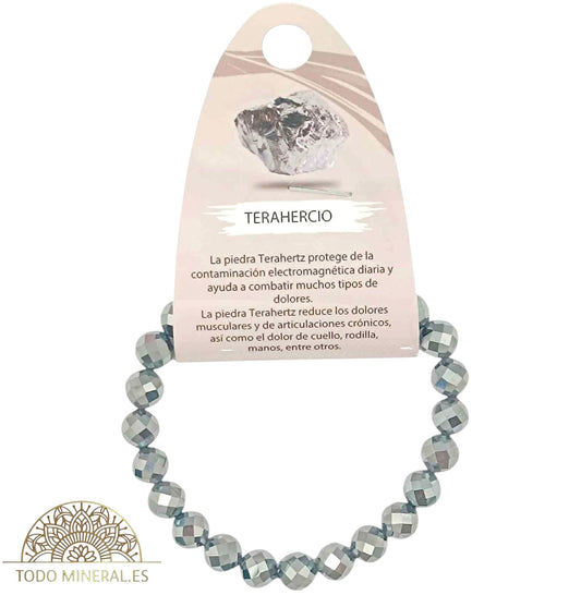Pulsera Facetada 8 mm Piedra Natural Terahercio TODOMINERAL