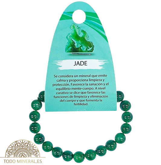 Pulsera Piedra Natural Jade 8 mm 600602570 PULSERAS MINERALES