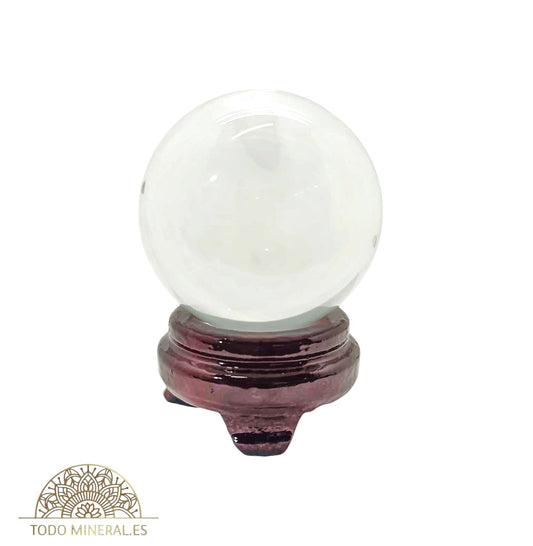 Esfera De Cristal 8 Cms Con Peana Incluida 37572 TODOMINERAL
