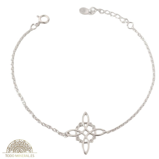Pulsera Plata 925 Nudo De Brujas 18 Cms TODOMINERAL