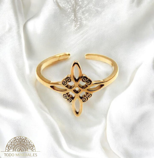 Anillo Adaptable Acero Nudo De Bruja 61013-03 TODOMINERAL