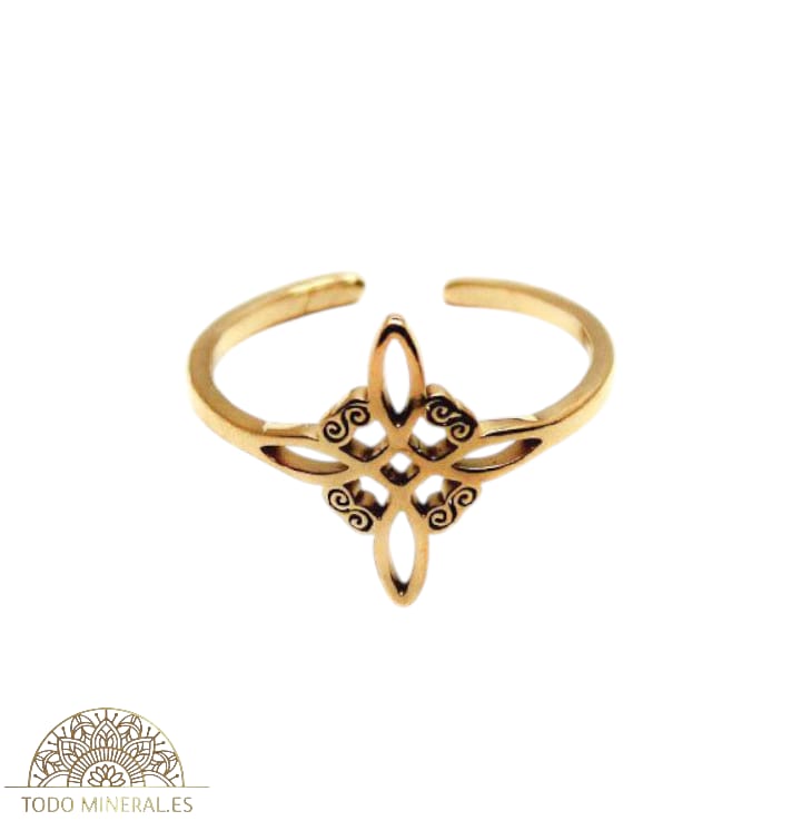 Anillo Adaptable Acero Nudo De Bruja 61013-03 TODOMINERAL