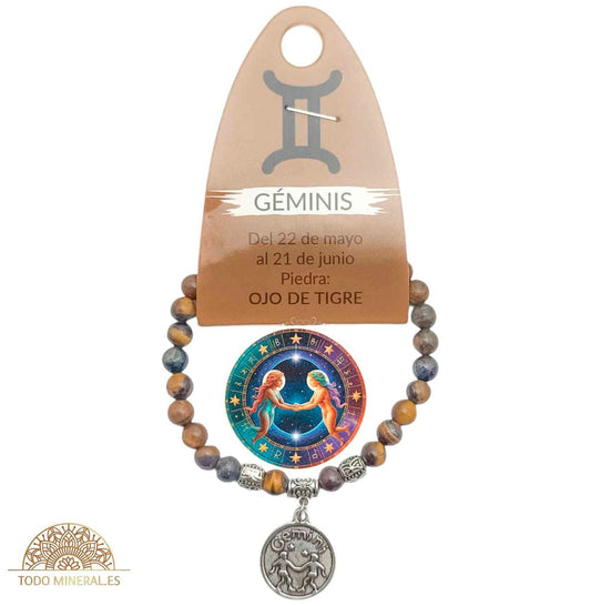 Pulsera Horóscopo Piscis Piedra 6 mm PULSERAS MINERALES
