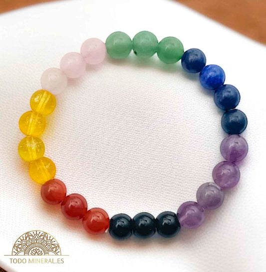 Pulsera Combinada Piedra Natural 7 Chakra PULSERAS MINERALES