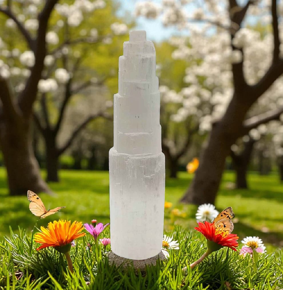 Monolito Selenita 20 Cms Para Limpieza Energética TODOMINERAL