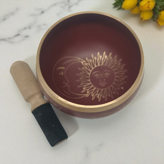 Cuenco Tibetano Sol Y Luna 11 Cms (Incluye Mazo) TODOMINERAL