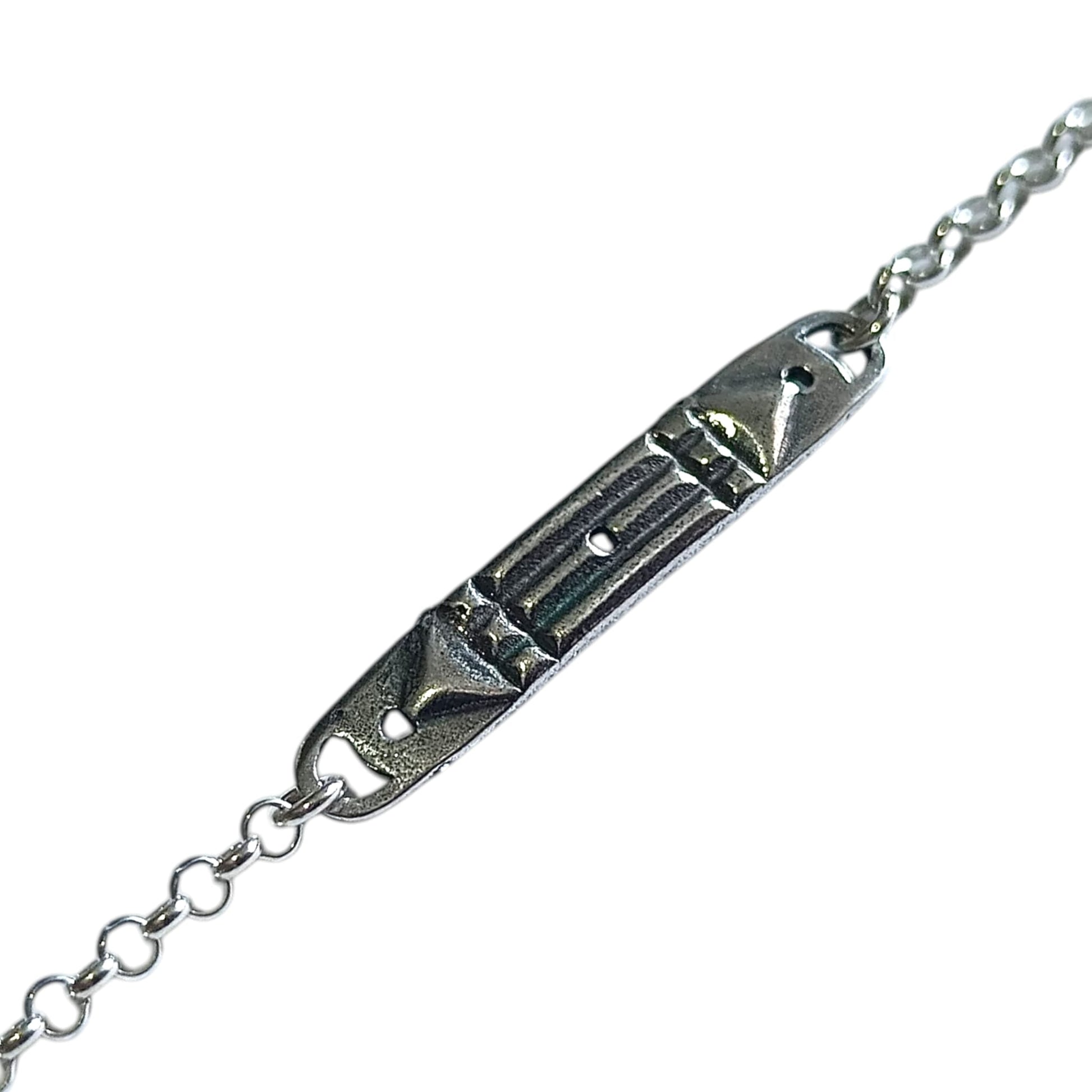 Pulsera Plata 925 Medalla Atlante 18 Cms TODOMINERAL