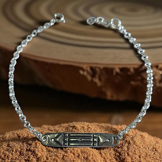 Pulsera Plata 925 Medalla Atlante 18 Cms TODOMINERAL