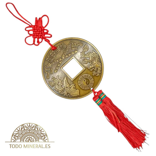Colgante Monedas Feng Shui Para Atraer Abundancia A su Lugar ( ELIGE TU MODELO) FENG SHUI