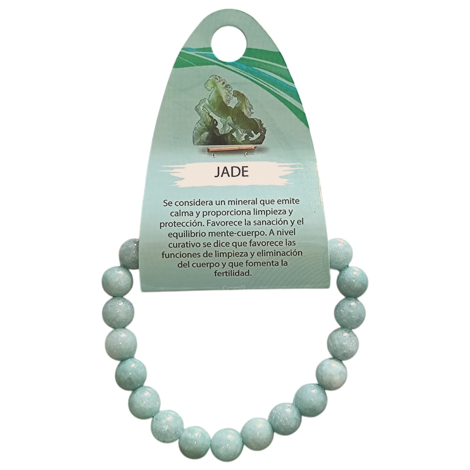 Pulsera Piedra Natural Jade  Burma Elige ( el tamaño ) PULSERAS MINERALES