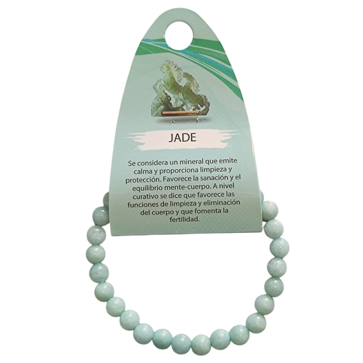 Pulsera Piedra Natural Jade  Burma Elige ( el tamaño ) PULSERAS MINERALES