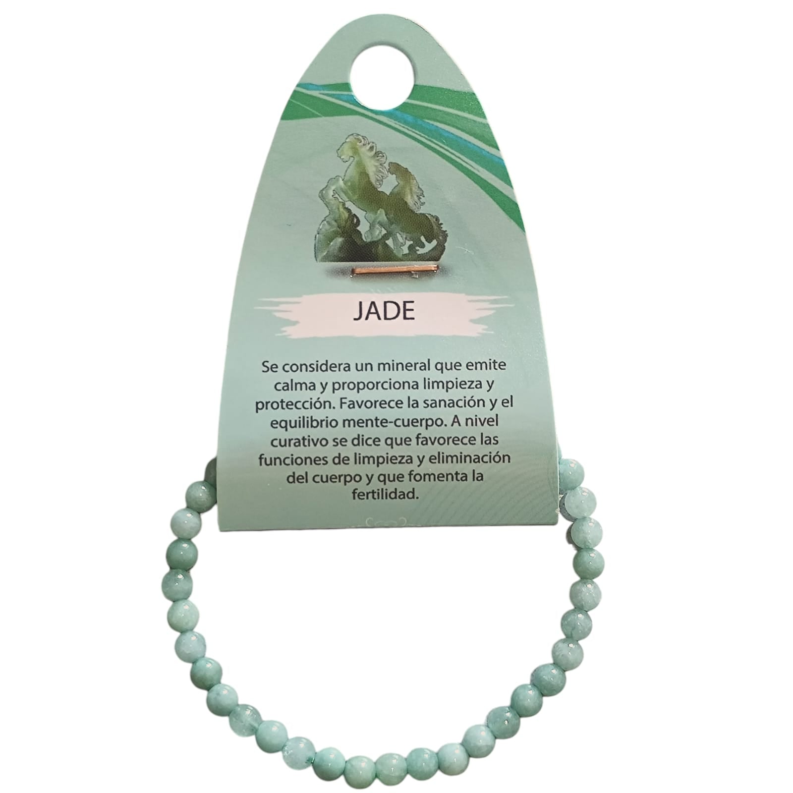 Pulsera Piedra Natural Jade  Burma Elige ( el tamaño ) PULSERAS MINERALES