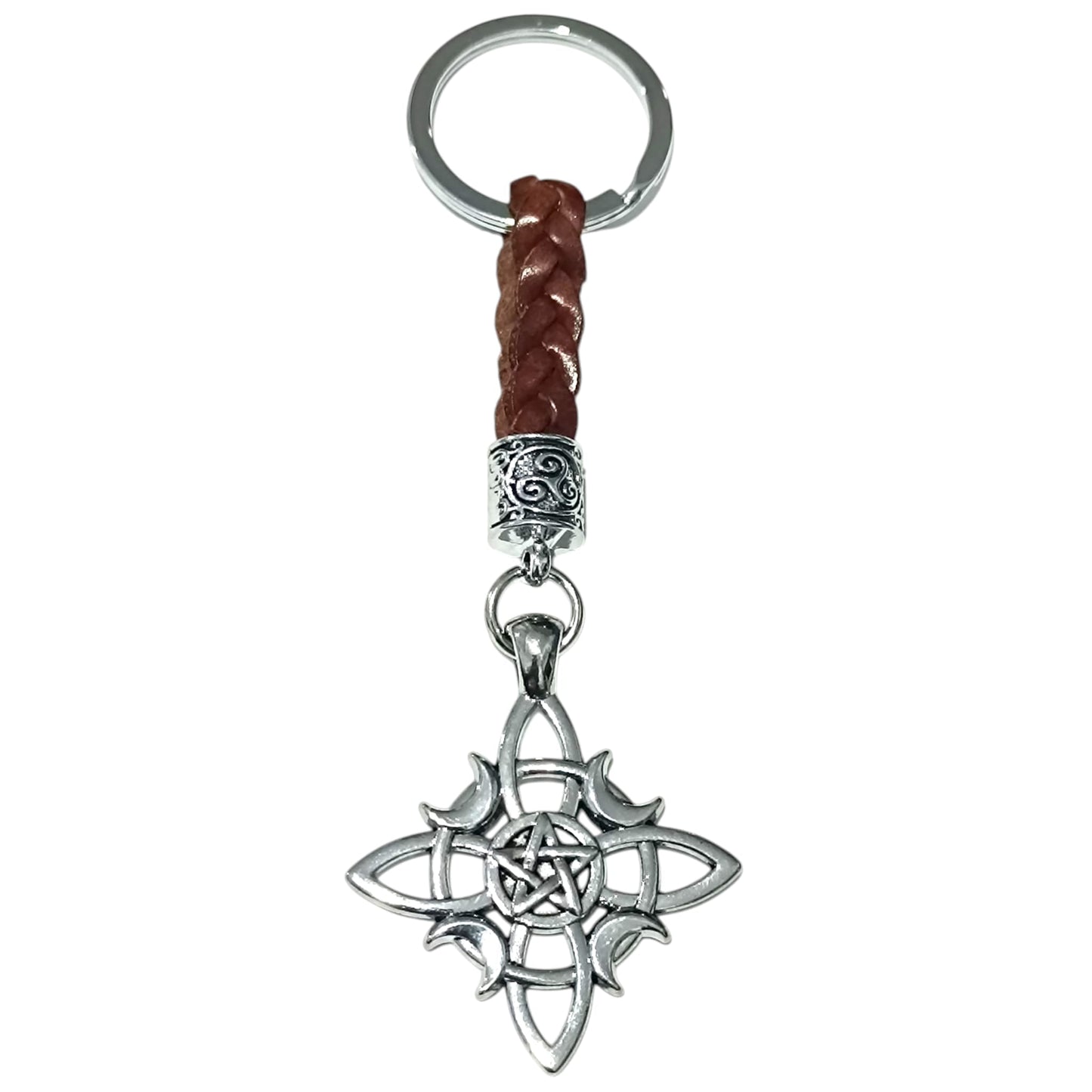 Llavero Metal Nudo De Bruja  ELIGE TU MODELO TODOMINERAL