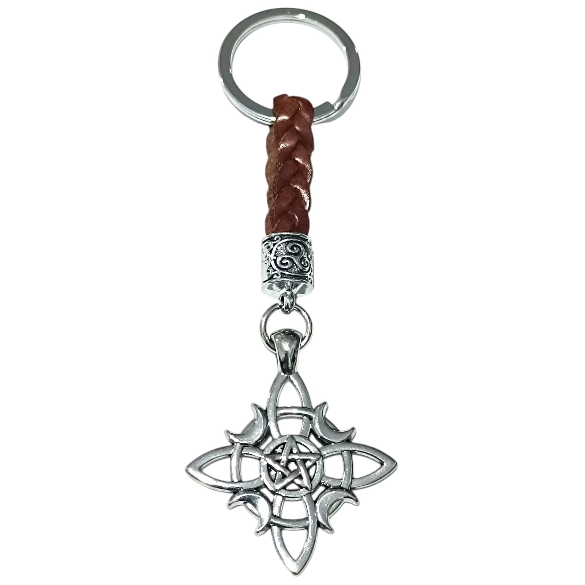 Llavero Metal Nudo De Bruja  ELIGE TU MODELO TODOMINERAL