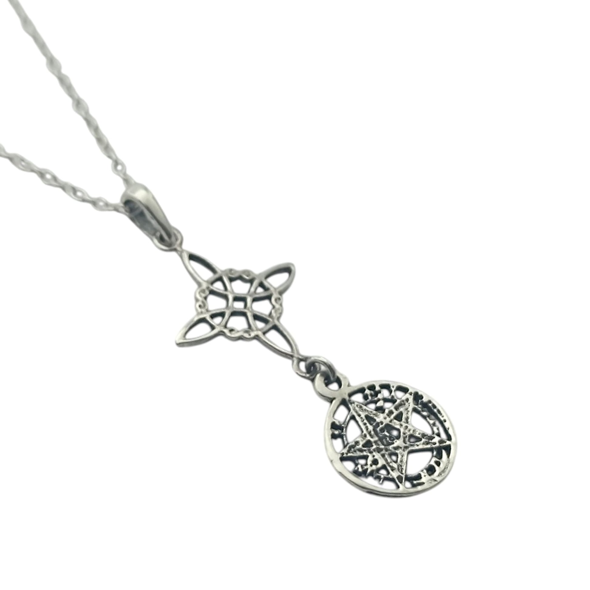 Colgante Doble Proteccion Plata 925 30 mm Largo Aprox Incluye Cadena Plata 45 Cms Finita TODOMINERAL