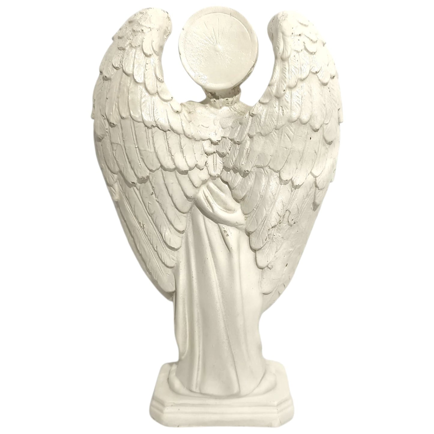 Figura en resina Metratón 20 Cms Aprox en color blanco hueso TODOMINERAL