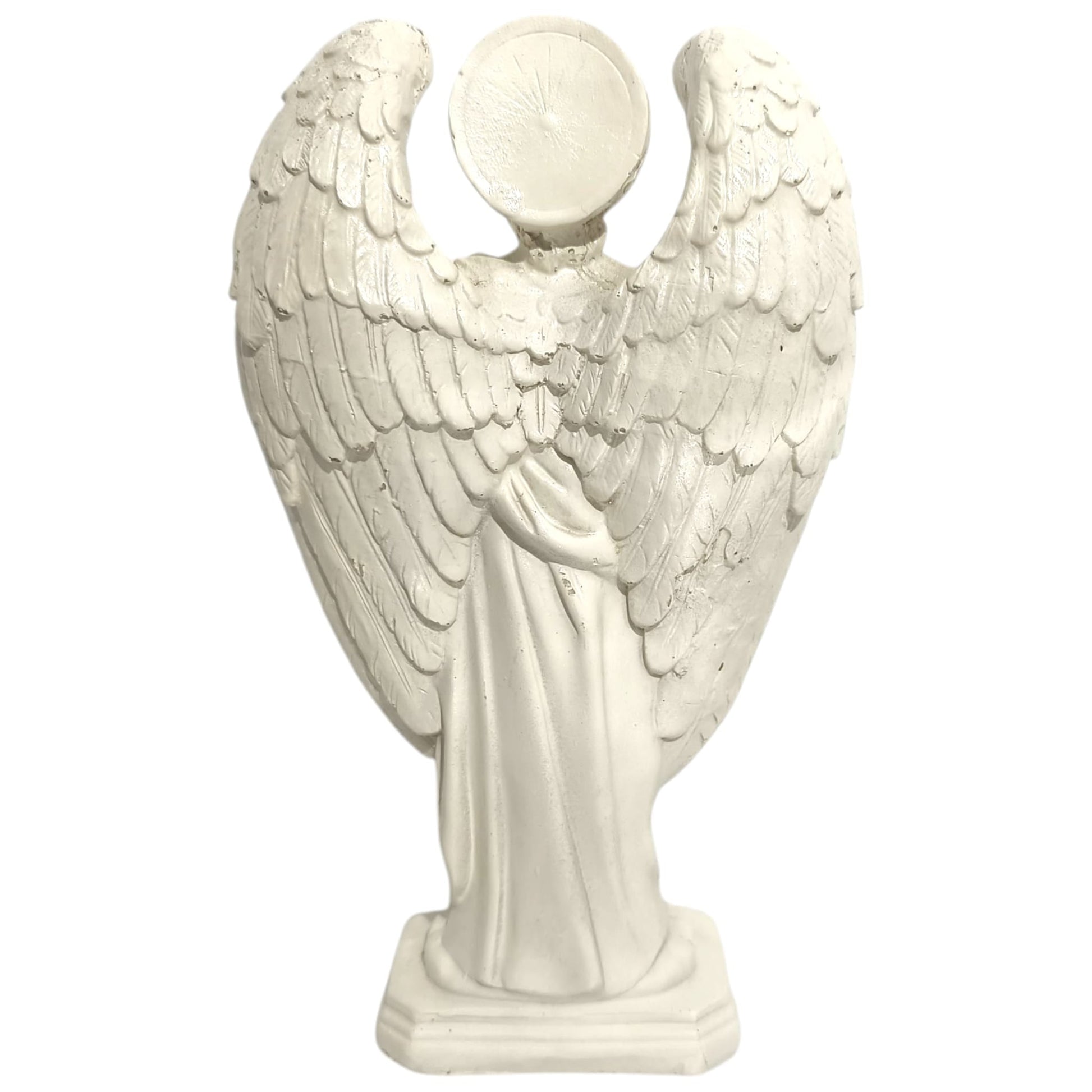 Figura en resina Metratón 20 Cms Aprox en color blanco hueso TODOMINERAL