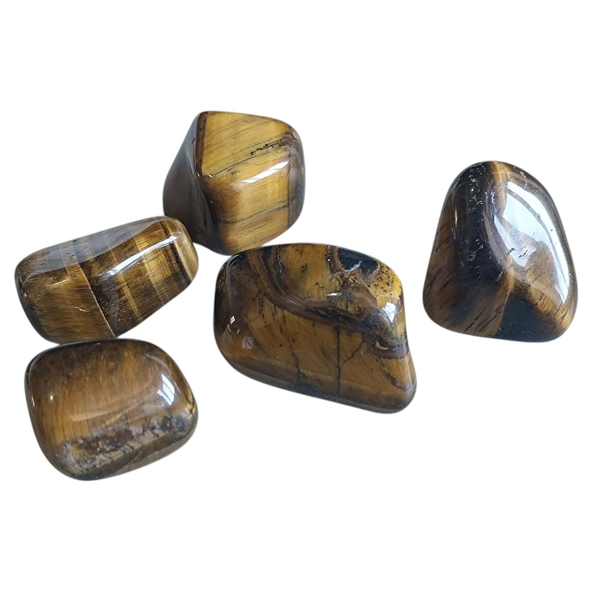 Mineral Ojo De Tigre Canto Rodados PIEZA APROXIMADA DE 4 CMS TODOMINERAL