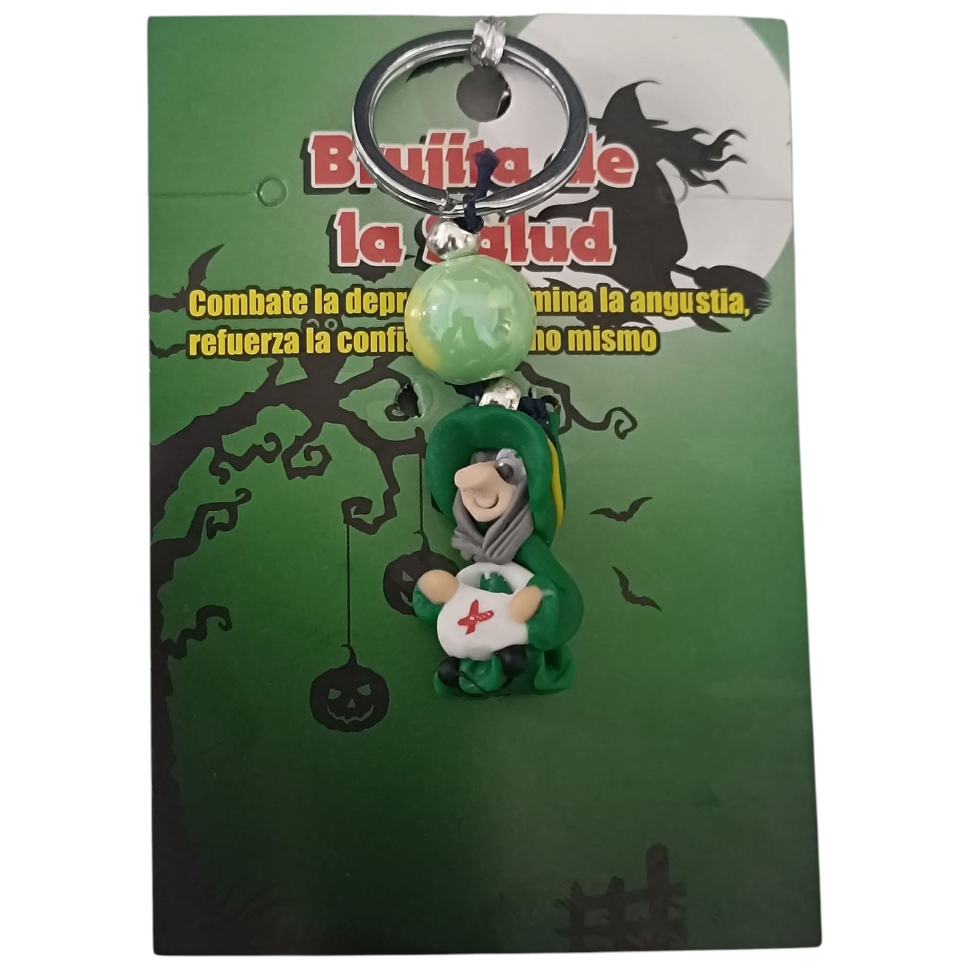 Llavero Brujita Con Significados O Pack Llavero + Pulsera Mineral 6 mm . TODOMINERAL
