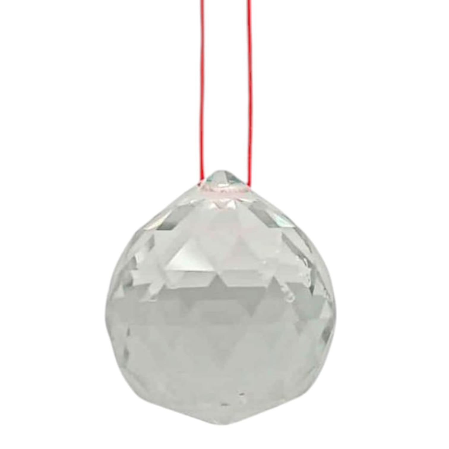 Colgante Feng Shui Bola Cristal Facetada Dos Tamaños Disponible FENG SHUI