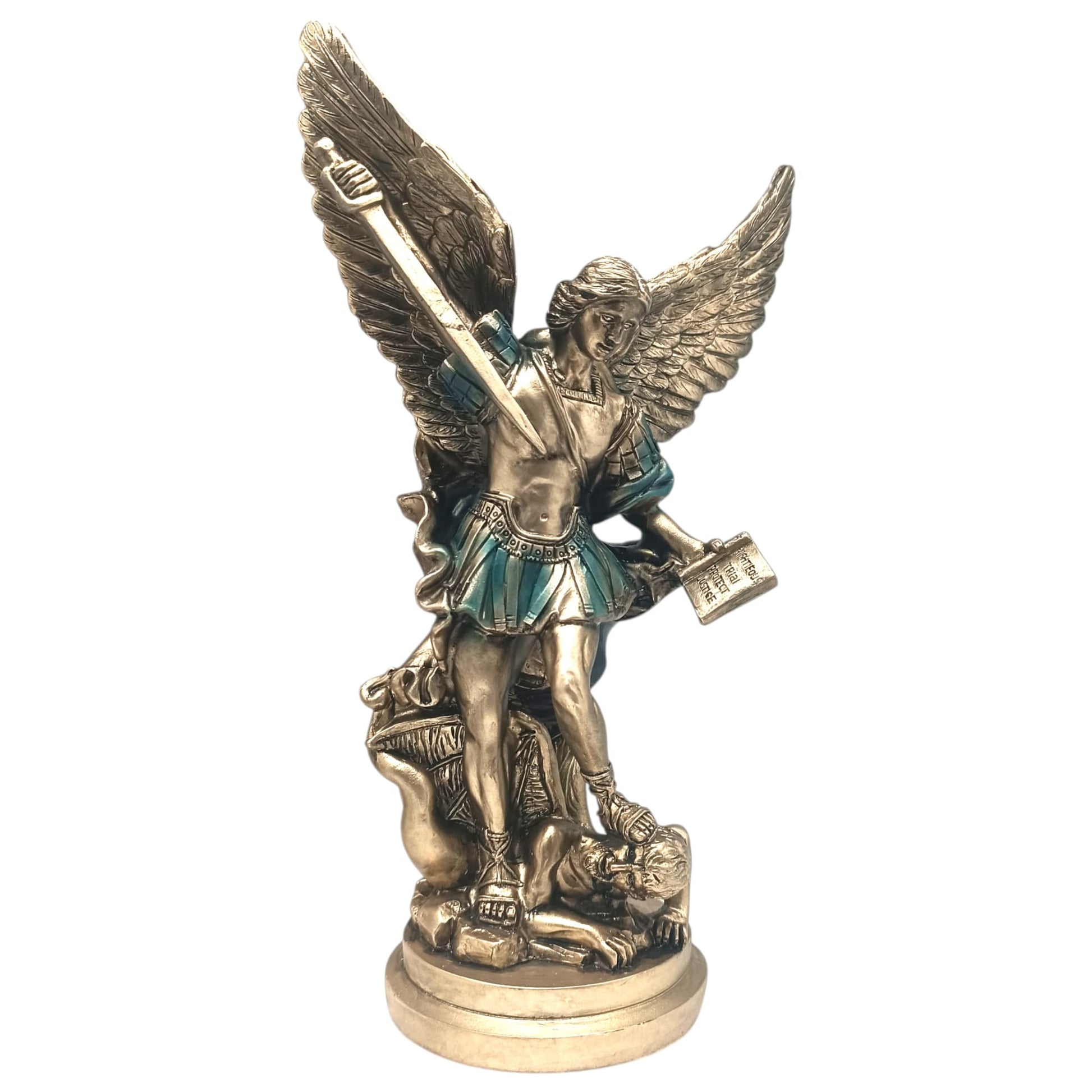 Figura Arcangel San Miguel 20 Cms Aprox ATRAER PROTECCION DIVINA TODOMINERAL
