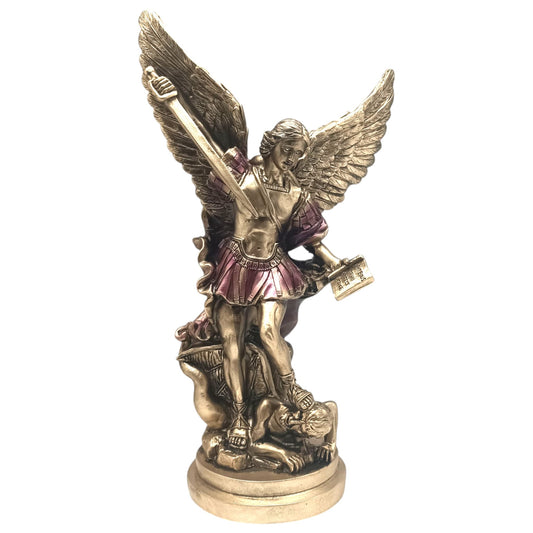 Figura Arcangel San Miguel 20 Cms Aprox ATRAER PROTECCION DIVINA TODOMINERAL
