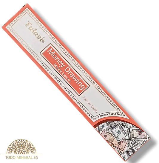 Paquete 15 Gramos De Incienso Marca Tulasi Money Drawing - TODOMINERAL