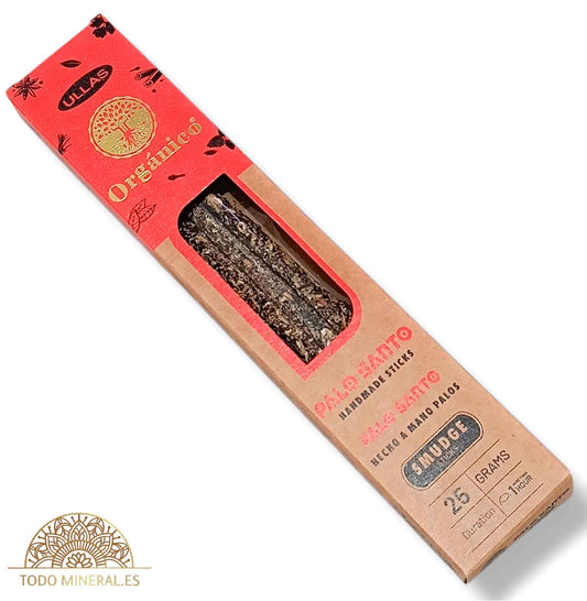 Paquete 25 Gramos De Incienso Orgánico Marca Ullas Palo Santo - TODOMINERAL