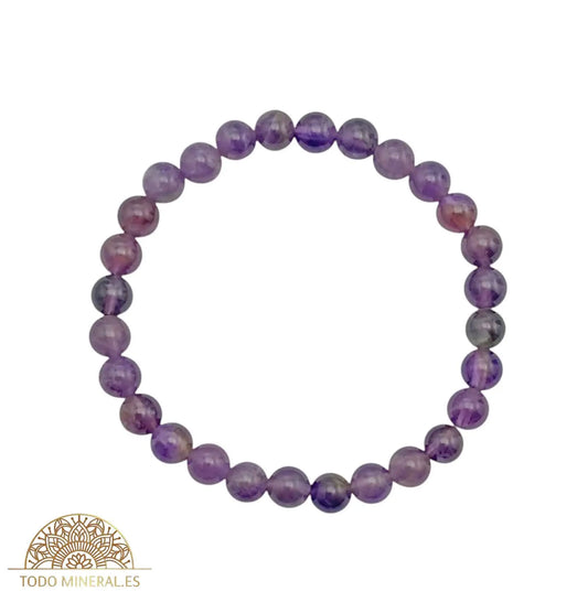 Pulsera Piedra Natural Amatista 6 mm - TODOMINERAL