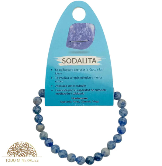 Pulsera Piedra Natural Sodalita 6 mm - TODOMINERAL