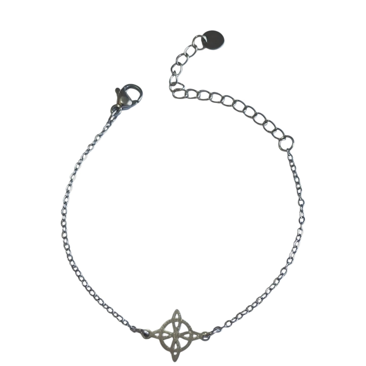 Juego Pulsera + Tobillera Nudo de Bruja | Acero Inoxidable Ajustable PULSERA ACERO