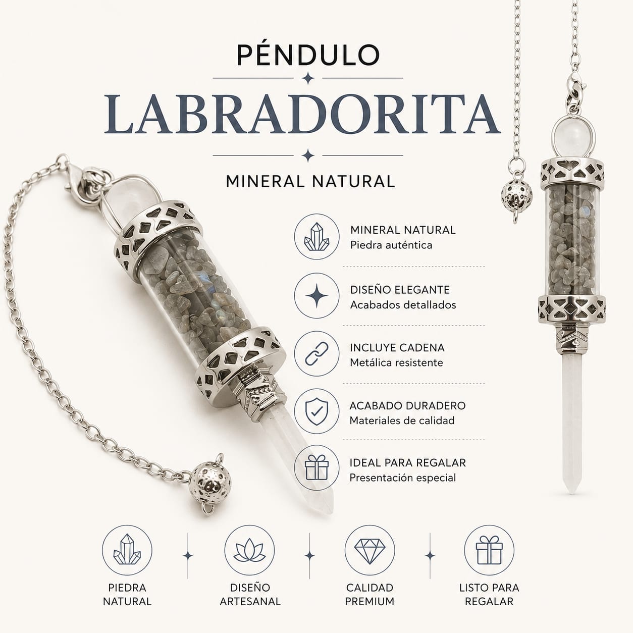 Pendulo Varita Mineral Elige Tu Piedra PENDULOS